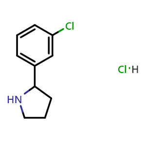 2-(3-chlorophenyl)pyrrolidine hydrochloride