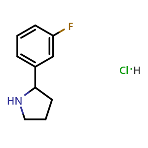 2-(3-fluorophenyl)pyrrolidine hydrochloride