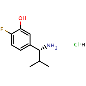 5-((1R)-1-amino-2-methylpropyl)-2-fluorophenol hydrochloride
