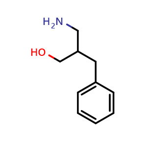 Chemical structure of 3-Amino-2-benzylpropan-1-ol , CAS 66102-69-0, AChemBlock W170819