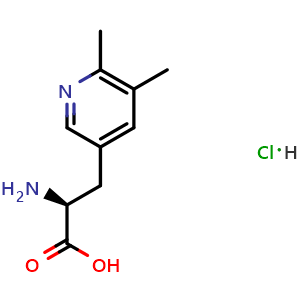 Chemical structure of (S)-2-amino-3-(5,6-dimethylpyridin-3-yl)propanoic acid hydrochloride , AChemBlock W170831