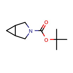 Chemical structure of tert-butyl 3-azabicyclo[3.1.0]hexane-3-carboxylate , CAS 936551-50-7, AChemBlock W170842