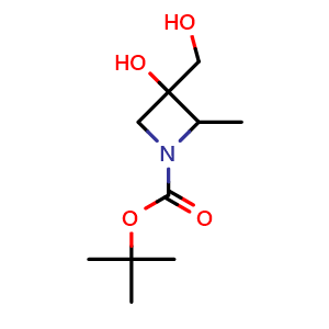 tert-butyl 3-hydroxy-3-(hydroxymethyl)-2-methyl-azetidine-1-carboxylate