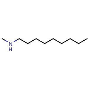 Chemical structure of N-Methyl-nonan-1-amine , CAS 39093-27-1, AChemBlock W170886