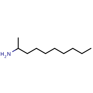 Chemical structure of 2-Decanamine , CAS 17747-48-7, AChemBlock W170887