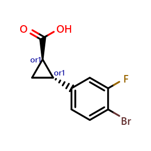 trans-2-(4-bromo-3-fluoro-phenyl)cyclopropanecarboxylic acid