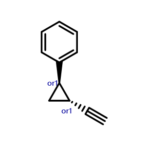 Chemical structure of [trans-2-ethynylcyclopropyl]benzene , CAS 144293-48-1, AChemBlock W170936