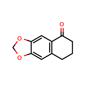 Chemical structure of 2h,5h,6h,7h,8h-naphtho[2,3-d][1,3]dioxol-5-one , CAS 41303-45-1, AChemBlock W170945