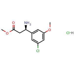 methyl (3R)-3-amino-3-(3-chloro-5-methoxyphenyl)propanoate hydrochloride