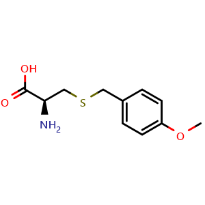 Chemical structure of S-(4-Methoxybenzyl)-D-cysteine , CAS 58290-34-9, AChemBlock W171047