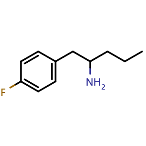 Chemical structure of 1-(4-fluorophenyl)pentan-2-amine , CAS 1178353-28-0, AChemBlock W171061