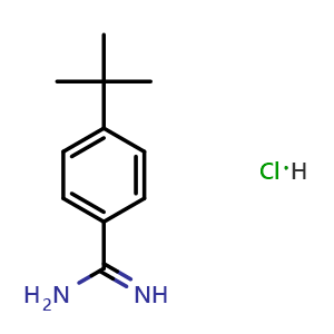 Chemical structure of 4-(tert-butyl)benzimidamide hydrochloride , CAS 68284-01-5, AChemBlock W171071