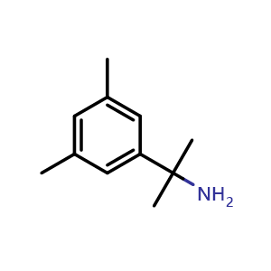 Chemical structure of 2-(3,5-Dimethylphenyl)propan-2-amine , CAS 1183770-78-6, AChemBlock W171074