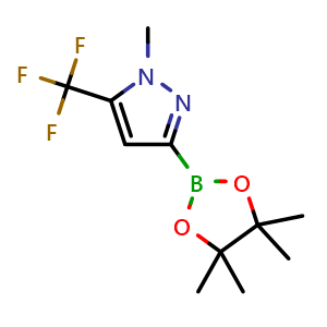 1-methyl-3-(4,4,5,5-tetramethyl-1,3,2-dioxaborolan-2-yl)-5-(trifluoromethyl)-1H-pyrazole