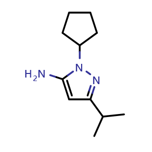 1-cyclopentyl-3-isopropyl-1H-pyrazol-5-amine