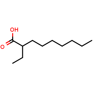 Chemical structure of 2-Ethylnonanoic acid , CAS 14276-84-7, AChemBlock W171133