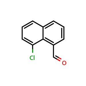 Chemical structure of 8-chloro-1-naphthaldehyde , CAS 129994-50-9, AChemBlock W171144