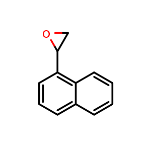 Chemical structure of 2-(1-Naphthalenyl)-oxirane , CAS 62222-40-6, AChemBlock W171160