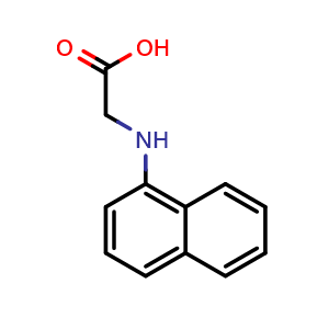 Chemical structure of N-(1-Naphthalenyl)glycine , CAS 6262-34-6, AChemBlock W171163