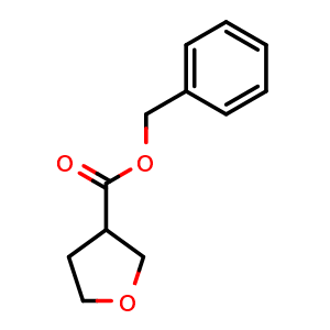 Chemical structure of benzyl oxolane-3-carboxylate , CAS 1445651-64-8, AChemBlock W171196