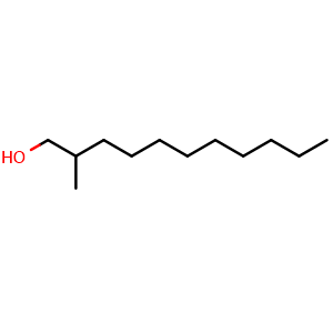 Chemical structure of 2-Methyl-1-undecanol , CAS 10522-26-6, AChemBlock W171313