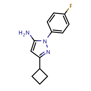 3-cyclobutyl-1-(4-fluorophenyl)-1H-pyrazol-5-amine
