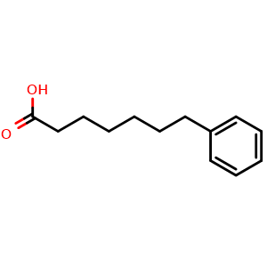 Chemical structure of 7-Phenylheptanoic acid , CAS 40228-90-8, AChemBlock W171386