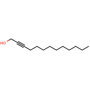 Chemical structure of 2-Tridecyn-1-ol , CAS 51887-25-3, AChemBlock W171432