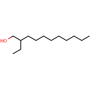 Chemical structure of 2-Ethyl-1-undecanol , CAS 54381-03-2, AChemBlock W171442