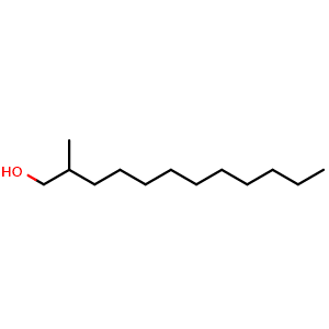 Chemical structure of 2-Methyl-1-dodecanol , CAS 22663-61-2, AChemBlock W171443