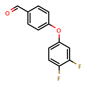 Chemical structure of 4-(3,4-Difluorophenoxy)benzaldehyde , CAS 486449-90-5, AChemBlock W171446