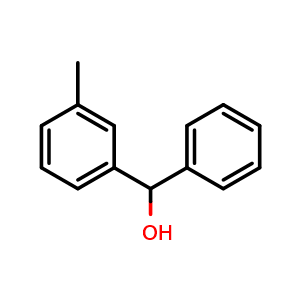 Chemical structure of 3-Methyl-a-phenyl-benzenemethanol , CAS 21945-66-4, AChemBlock W171465
