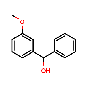 Chemical structure of 3-Methoxy-a-phenyl-benzenemethanol , CAS 13391-45-2, AChemBlock W171466