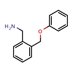Chemical structure of 2-(Phenoxymethyl)benzylamine , CAS 168971-56-0, AChemBlock W171469