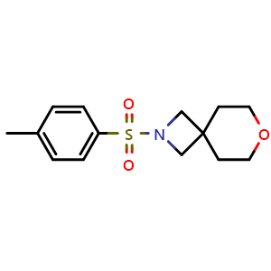 Chemical structure of 2-tosyl-7-oxa-2-azaspiro[3.5]nonane , CAS 550371-66-9, AChemBlock W171500