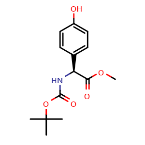 (S)-methyl 2-((tert-butoxycarbonyl)amino)-2-(4-hydroxyphenyl)acetate