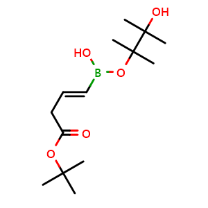Chemical structure of 4-(tert-Butoxy)-4-oxobutene-1-boronic Acid Pinacol Ester , AChemBlock W171539