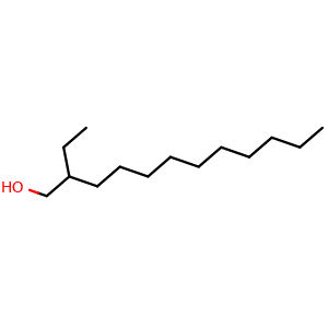 Chemical structure of 2-Ethyl-1-dodecanol , CAS 19780-33-7, AChemBlock W171547