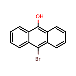 Chemical structure of 10-Bromoanthracen-9-ol , CAS 1691254-42-8, AChemBlock W171550