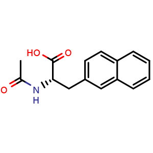 Chemical structure of N-Acetyl-3-(2-naphthyl)-L-alanine , CAS 37439-99-9, AChemBlock W171564