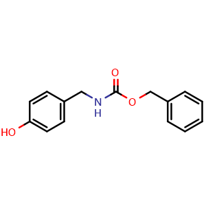 Chemical structure of 4-(N-Cbz-aminomethyl)phenol , CAS 75383-60-7, AChemBlock W171565