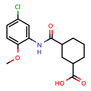 3-[[(5-Chloro-2-methoxyphenyl)amino]carbonyl]cyclohexanecarboxylic acid