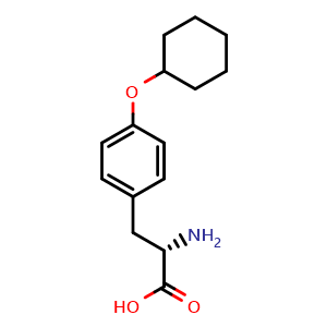 Chemical structure of O-Cyclohexyl-L-tyrosine , CAS 67521-56-6, AChemBlock W171608