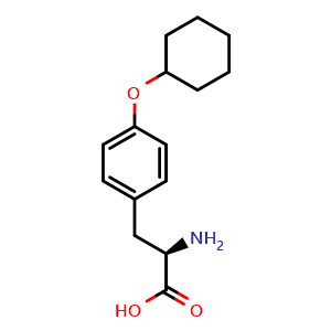Chemical structure of O-Cyclohexyl-D-tyrosine , CAS 465529-78-6, AChemBlock W171609