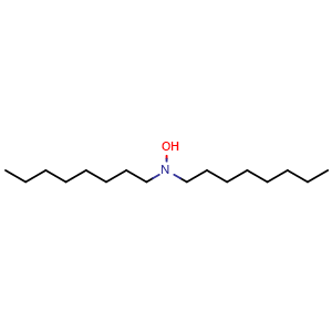 Chemical structure of N,N-Dioctylhydroxylamine , CAS 7378-90-7, AChemBlock W171697