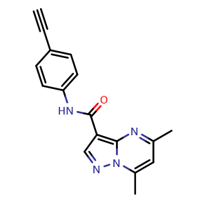 N-(4-ethynylphenyl)-5,7-dimethylpyrazolo[1,5-a]pyrimidine-3-carboxamide