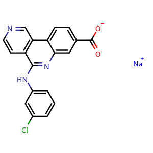 Chemical structure of Silmitasertib sodium salt , CAS 1309357-15-0, AChemBlock W171765