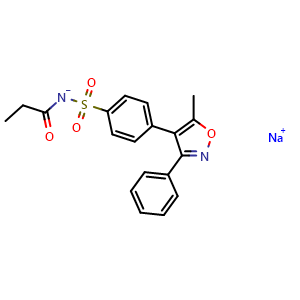 Sodium (4-(5-methyl-3-phenylisoxazol-4-yl)phenylsulfonyl)(propionyl)amide