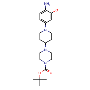 1-(3-Methoxy-4-aminophenyl)-4-(4-Boc-piperazin-1-yl)piperidine