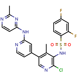 N-(6-chloro-4-methyl-2'-((2-methylpyrimidin-4-yl)amino)-[3,4'-bipyridin]-5-yl)-2,4-difluorobenzenesulfonamide